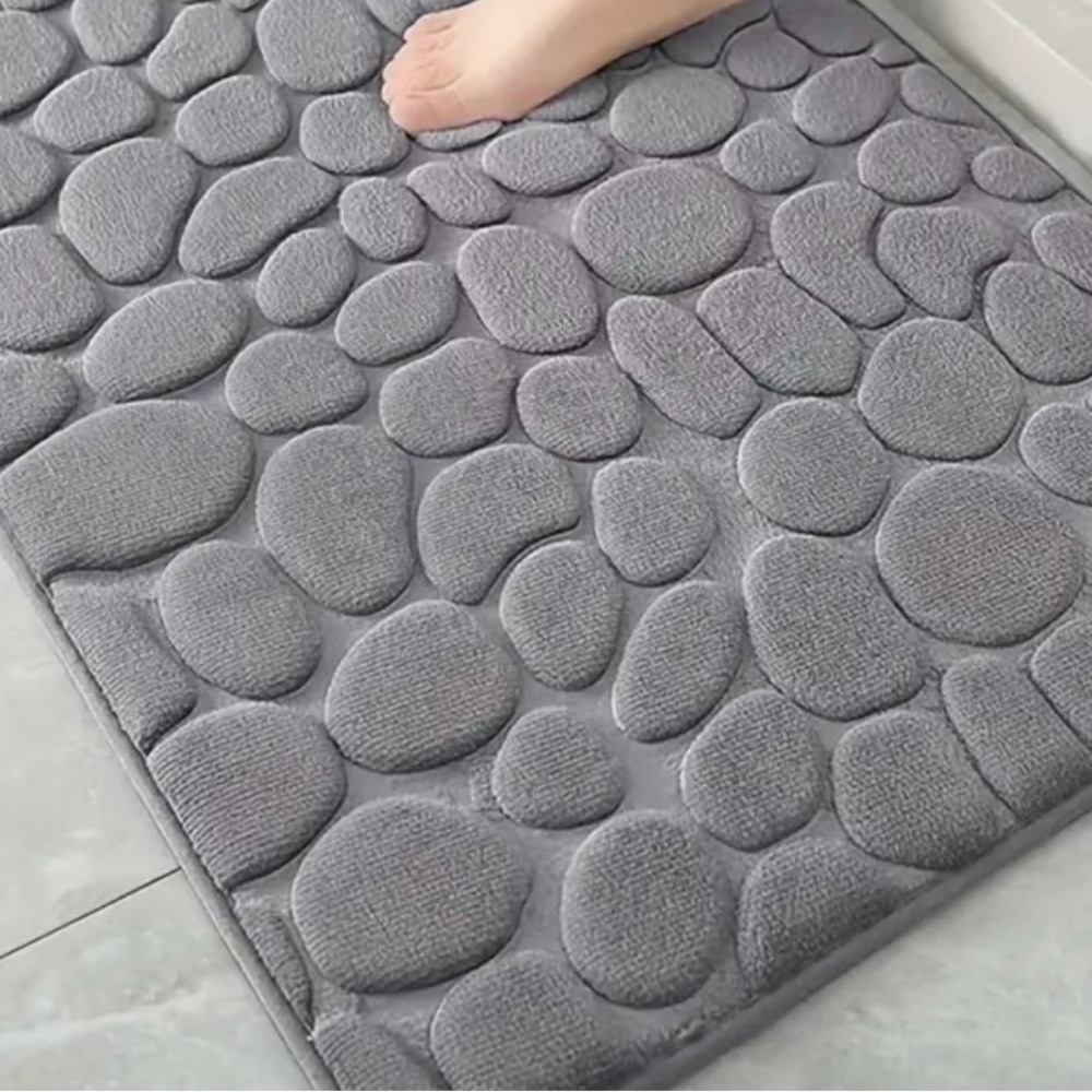 New Chic Quick-Dry Velvet Memory Foam Bath Mat - Non-Slip, Super Absorbent